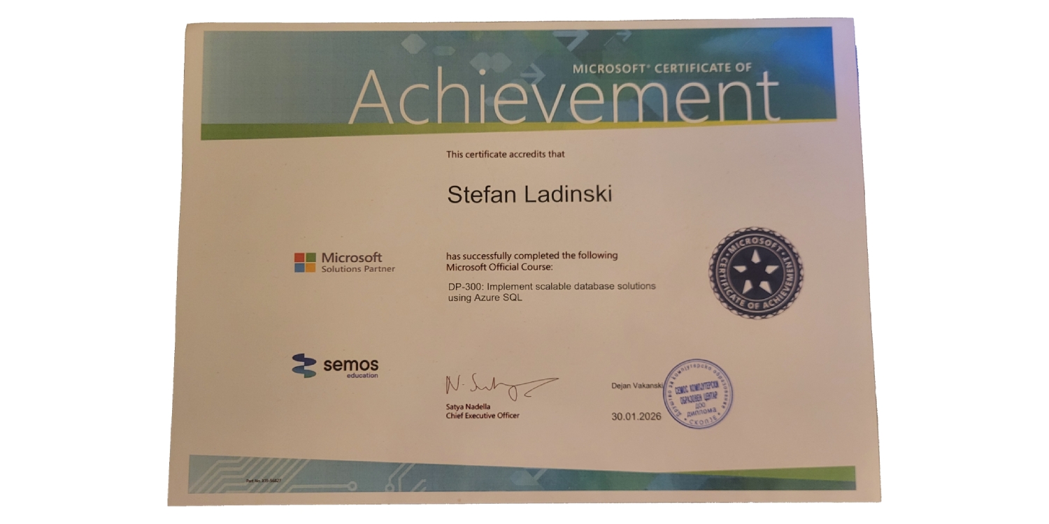 Microsoft DP-300 Azure SQL Certificate image