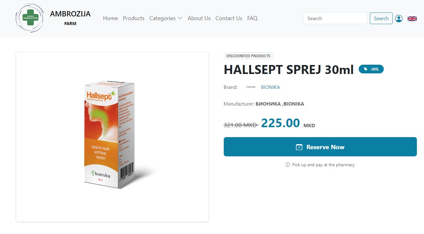 Ambrozija Farm | Pharmacy E-Commerce Platform supporting image 2