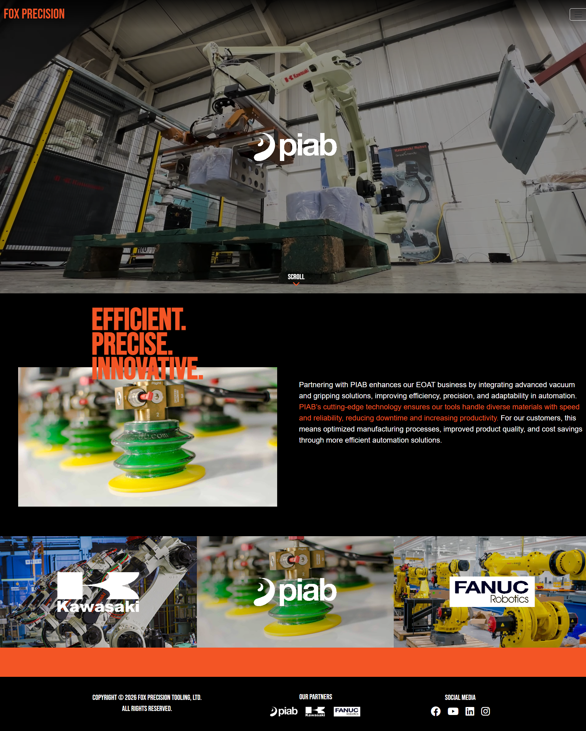 Fox Precision | EOAT & Robotics Business Website supporting image 3